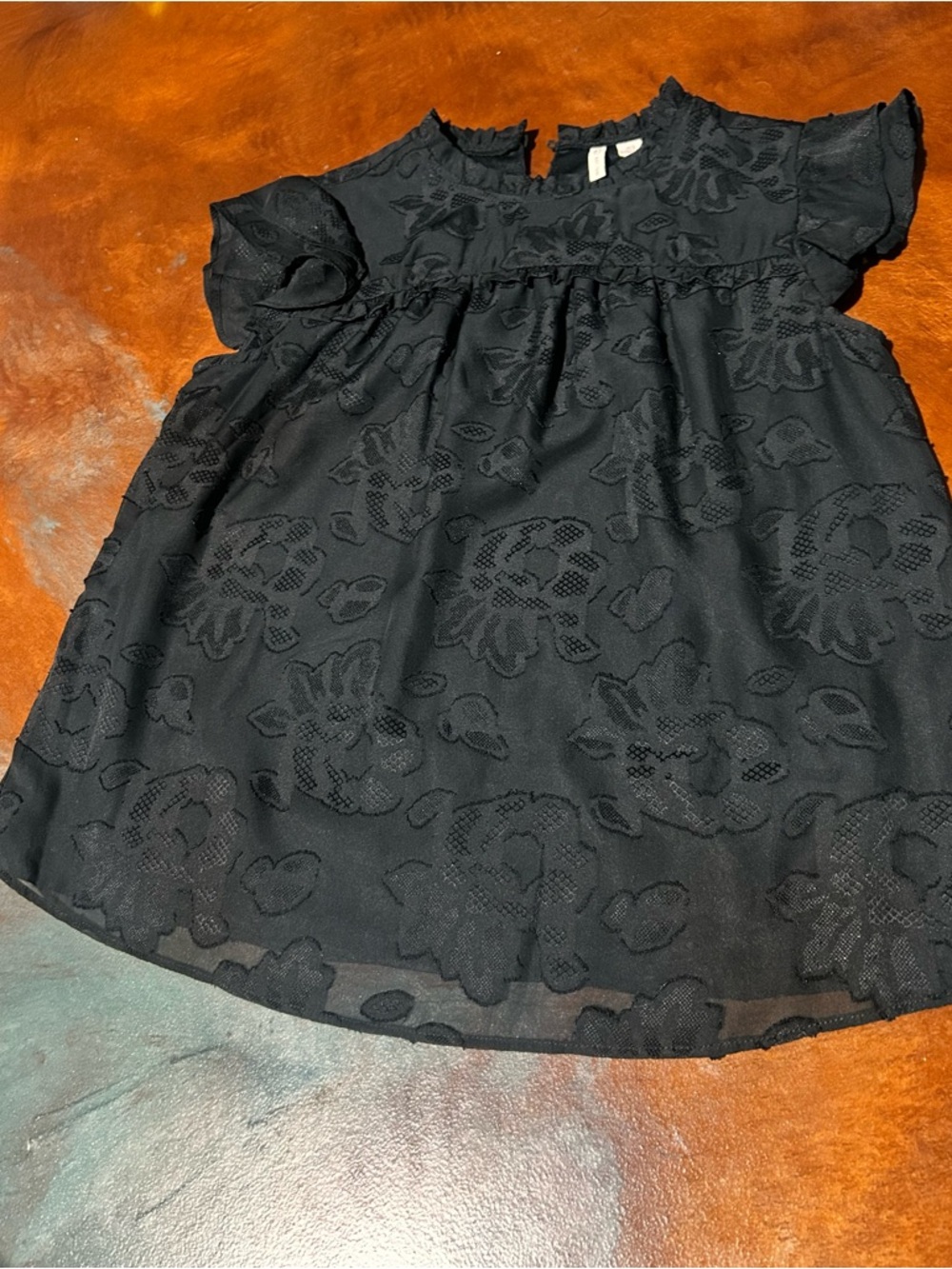 Cato Black Floral Dressy Blouse | Women’s XS | Elegant Top